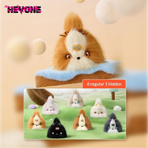 Heyone Fluffy Star Laluwu Series Blind Box Bambola di Peluche Ciondolo Portachiavi Morbido e Carino Regalo di Compleanno Creativo Unisex Set da 6 Pezzi - Product Image 2