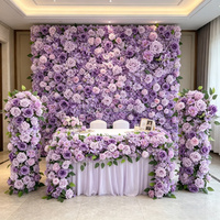 Fleurs artificielles sur mesure en gros pour table longue, idéales pour la décoration de chevet de chambre à coucher ou de mariage