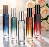 Flacon de parfum en verre miniature portable anti-fuite 3ML 5ML 8ML 10ML 15ML, flacon pulvérisateur noir avec pompe