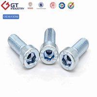 Carbon Steel Zinc Plated Socket Head Cap Screw DIN 912 ISO 4762 M3 M4 M5 M6 M8 M10 M12 Industrial Fastener