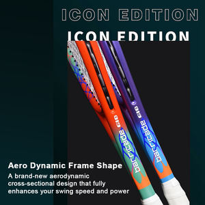 Raquette de tennis intermédiaire avancée pour amateurs, haute élasticité, entièrement en fibre de carbone, unisexe adulte, entraînement professionnel, jeu individuel - Product Image 4