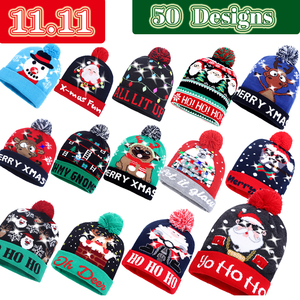 NUOVI 50 Modelli <span class=keywords><strong>di</strong></span> Berretti Natalizi in Cotone LED, Cappelli Lavorati a Maglia Illuminati per <span class=keywords><strong>Capodanno</strong></span>, Albero <span class=keywords><strong>di</strong></span> Natale, Pupazzo <span class=keywords><strong>di</strong></span> Neve, per Bambini e Adulti - Product Image 2