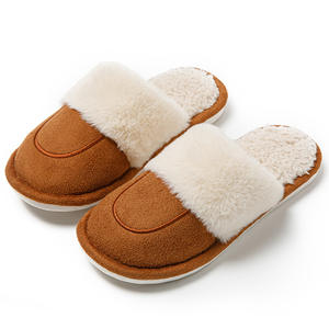 Pantuflas de Interior Cómodas de Gamuza para Mujer, Forro de Peluche Suave para Invierno, con Amortiguación y Antideslizantes, para Verano y Otoño, Punta Abierta - Product Image 5