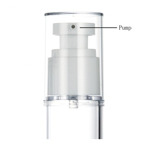Round 30ml 50ml Cream Liquid Serum Travel clear Cosmetic 100ml Spray Plastic Containers 30 ml Airless <b>Pump</b> <b>Bottle</b> Lotion <b>Bottle</b> - Product Image 5
