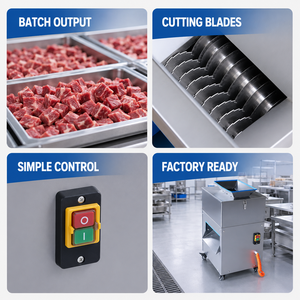 Machine à trancher la viande électrique commerciale, coupe-viande frais pour bœuf, porc, agneau, <span class=keywords><strong>poulet</strong></span> avec garantie d'un an - Product Image 3