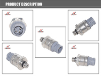 Capteur de pression de carburant et capteur de pression d'huile neufs du fabricant, compatibles avec Cummins QSK45 et QSK50