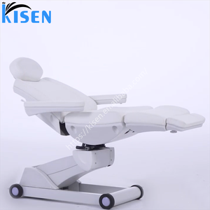 Kisen Luxury White Esthetician Massage <b>Table</b> Beauty Salon Furniture Lash Bed Cosmetic <b>Electric</b> Spa Beauty Facial Massage Bed - Product Image 2