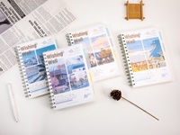 Carnet à spirale A5 à couverture PP de qualité supérieure avec séparateurs de Depai-Carnet à spirale de qualité supérieure avec séparateur d'onglet d'index coloré