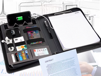 Banque d'alimentation pratique avec chargeur portable Chargeur portable et produit de classement en matériau PU