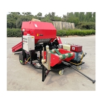 Mini machine à emballer entièrement automatique de presse à balles pour ensilage de maïs paille de foin en Indonésie