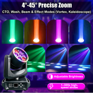 Luci LED Moving Head 7x40W per DJ, Effetto Caleidoscopio, Controllo Pixel Bee Eye, RGBW 4in1, Zoom Wash per Discoteca, Nightclub, Feste, Vendita all'Ingrosso - Product Image 3