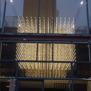 Acciaio argento cornice grande piazza ha condotto la luce <span class=keywords><strong>lampadario</strong></span> cubic su misura del pendente <span class=keywords><strong>lampadario</strong></span> di cristallo con aste per hall - Product Image 5