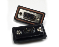 Câble de connecteur D-SUB étanche IP67, panneau D-SUB 4 broches, 9 broches, 15 broches, 25 broches, 26 broches, 37 broches, 44 broches, 50 broches, 62 broches, 78 broches, 104 broches