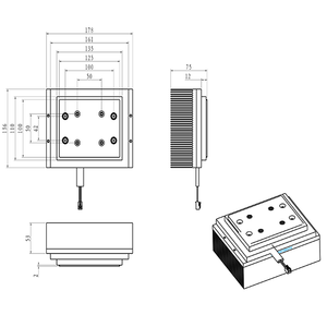 Huajing Halbleiter-Kühlmodul Kleiner Thermoelektrischer Kühler Peltier 12V/24V/48V DC Anpassbare Größe 3 Jahre Garantie - Product Image 3
