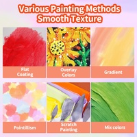 Ensemble de 18 bâtonnets de peinture assortis, faciles à nettoyer, séchage rapide, lavables, sans désordre, portables, en carton solide, cadeaux créatifs pour les tout-petits
