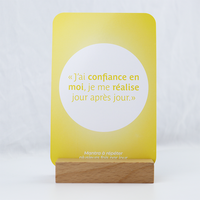 Inspiration Mindfulness Challenge Cartes à jouer Deck Mantras d'affirmation en papier pour outils de méditation et grandes affirmations
