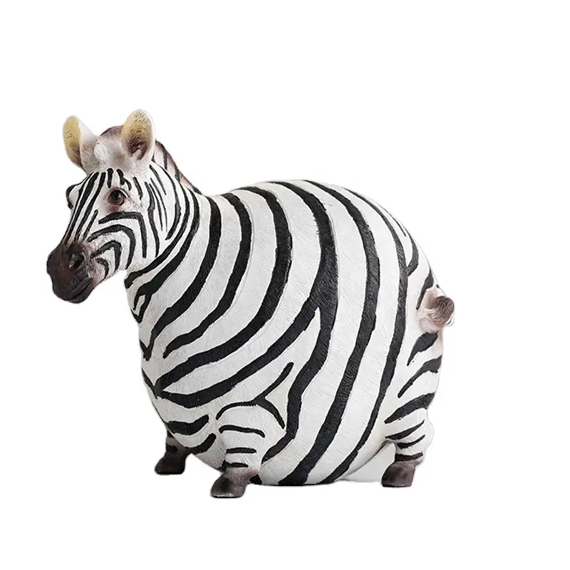 ins resin crafts pinto animal statues home decor zebra ornaments