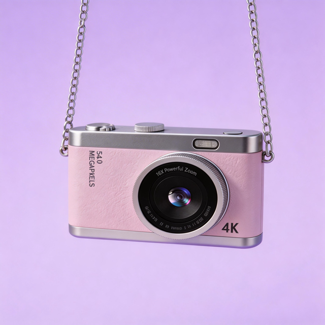 Kids Digital Camera 4K Photography Video Recorder 48MP Portable Compact Mini Camera Autofocus for Children Gift