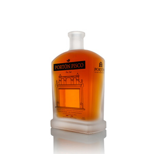 Bouteille <span class=keywords><strong>en</strong></span> verre de vodka de 750ml avec bouchon <span class=keywords><strong>en</strong></span> aluminium ROPP Surface givrée bon marché pour pots à eau à poignée de décalcomanie - Product Image 4