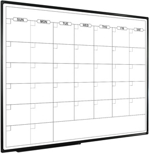 Jumbo văn phòng tường lịch khô xóa bảng trắng từ tính với bố trí lưới làm bằng thủy tinh - Product Image 1