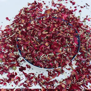 Pétalas de rosas secas 100% naturais, pétalas de flores vermelhas biodegradáveis para casamento e festa