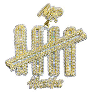 Cadena de Oro Rosa con Circonitas 5A, Joyería Hip Hop, Cadena de Cuerda, Colgante de Boda, Nuevo Diseño Mr XXL Hustles - Product Image 3