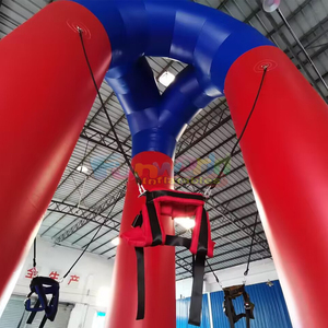 Outdoor carnival party interactive sports games bounce jumping trampoline <b>inflatable</b> bungee jump - Product Image 6