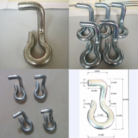 Clip en U réglable de 16 mm en acier zingué, fixation facile, clip de coffrage pour travaux de génie civil