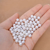 Perles rondes naturelles d'eau douce 3A 4A de 7-8 mm en vrac pour la fabrication de bijoux DIY, colliers, bracelets, boucles d'oreilles