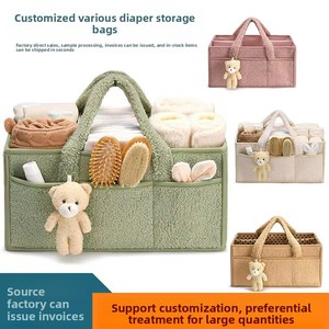 <span class=keywords><strong>Bolsa</strong></span> de Almacenamiento de Pañales Tipo Clutch de Felpa con Tela de Fieltro, <span class=keywords><strong>Bolsa</strong></span> de Viaje de Gran Capacidad para Mamá, para Uso Hospitalario del Bebé - Product Image 1