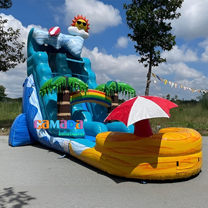 Tobogán DE AGUA DE Color mármol con diseño de <span class=keywords><strong>castillo</strong></span> inflable con piscina <span class=keywords><strong>Castillo</strong></span> Con Tobogán inflable para niños - Product Image 5