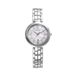 Reloj de pulsera impermeable para mujer, de acero inoxidable, con cierre de mariposa plateado, para estudiantes. - Product Image 1