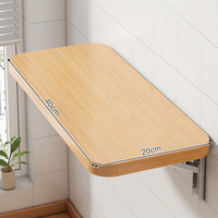 Bureau pliable mural, table suspendue, étagère de comptoir de cuisine, bureau d'ordinateur, installation sans perçage, facile à accrocher au mur, décoration