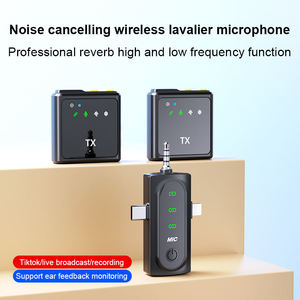 Micrófono Lavalier Inalámbrico Universal F19 3 en 1, 2.4G, Portátil, para Grabación de Teléfono, Podcast, TikTok Live - Product Image 5