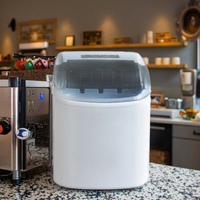 Machine à glaçons automatique intelligente portable pour la maison et les cafés, optimisée pour la production de glace