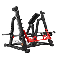 Machine à Rameurs en T de Qualité Supérieure, Appareil d'Entraînement Smith Row à Charge de Plaques pour Exercices du Dos et du Haut du Corps