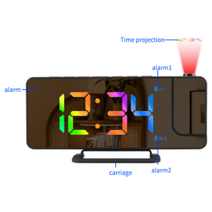 2023 New Arrivals Color <strong>Display</strong> Table Desktop Led Projection <strong>Clocks</strong> Loud <strong>Digital</strong> Alarm <strong>Clock</strong> - Product Image 3