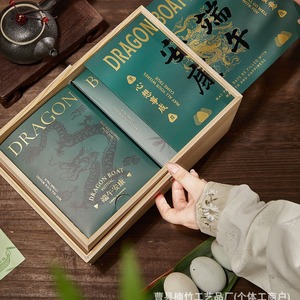 Caja de Madera para el Festival del Bote del Dragón, Rectangular, Color Madera Natural, Caja de Almacenamiento para Escritorio, Embalaje para Zongzi, Regalo, Recuerdo - Product Image 4