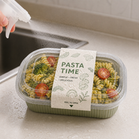 Autocollant personnalisé pour aliments surgelés, étiquette durable, imperméable, autocollante, étiquettes personnalisées pour emballages de contenants alimentaires