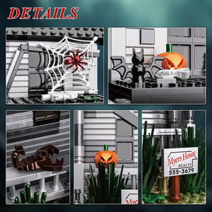 2026 Hot Halloween Haunted <strong>House</strong> <strong>Building</strong> Blocks Set Halloween Spooky Horror <strong>House</strong> <strong>Bricks</strong> with Mini Figure Toys for Gift - Product Image 3