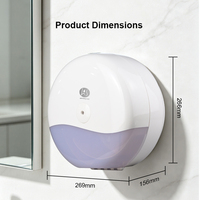Distributeur de papier mural en plastique ABS grande capacité pour rouleaux jumbo – Supports commerciaux pour papier toilette