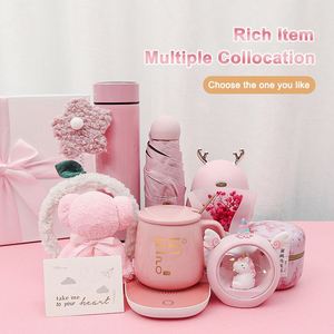 Nhà Máy Bán buôn Hộp Quà Tặng thiết lập nhiệt cup chân không Flask trà gốm cốc cà phê cho các bà mẹ Ngày Valentine đám cưới - Product Image 4