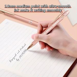 Bolígrafos Stylus para Pantallas Táctiles, Paquete de 6, Color Oro Rosa, Metal Duradero, Inspiradores, Punta Mediana de 1.0 mm, Regalos para Enfermeras - Product Image 2