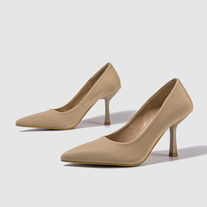 Zapatos de Tacón Alto de Alta Calidad para Mujer 2025, Stiletto, Punta Puntiaguda, Estilo Cheongsam, Zapatos de Novia Sencillos, Rojos, para Damas de Honor - Product Image 6