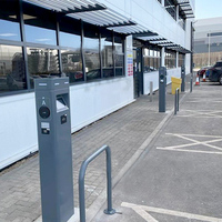 Station de recharge pour véhicules électriques OCPP 2.0.1 avec équilibrage dynamique du chargeur et paiement par point de vente, station de recharge EV au sol