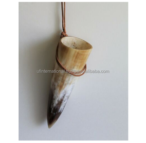 Cadeau de fête unique corne à boire de buffle couleur corne naturelle avec un design personnalisé poli et une taille top vente prix pas cher - Product Image 2