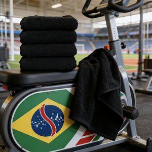 Serviette rectangulaire en coton biologique noir à séchage rapide pour adultes, couleur unie, tissée, ensemble <span class=keywords><strong>de</strong></span> serviettes <span class=keywords><strong>de</strong></span> sport et <span class=keywords><strong>de</strong></span> <span class=keywords><strong>bain</strong></span> - Product Image 3