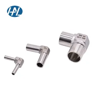 Stainless Steel Instrument Butt Weld Fitting Union Elbow 90 degree Fittings