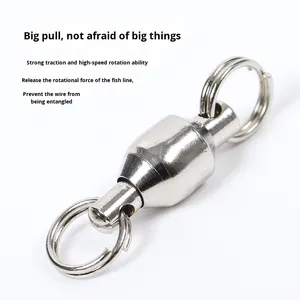 Hai đầu đôi vòng mang xoay Snap móc thép không gỉ hình Tám vòng cho các vật thể lớn với lực kéo mạnh - Product Image 5