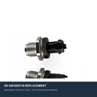 Sensor Tekanan Bahan Bakar Common Rail Baru BST 0281002719 ABS untuk Penggantian Mesin Truk Komersial Kendaraan Diesel Eropa